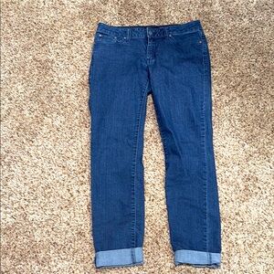 Prana dark wash straight leg stretch jeans 6/28